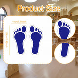 Maxbell Footprint Stickers Foot Print Stickers for Classroom Decoration Nursery Room Blue