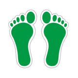 Maxbell Footprint Stickers Foot Print Stickers for Classroom Decoration Nursery Room Green