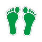 Maxbell Footprint Stickers Foot Print Stickers for Classroom Decoration Nursery Room Green