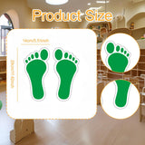 Maxbell Footprint Stickers Foot Print Stickers for Classroom Decoration Nursery Room Green