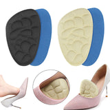 Maxbell 8Pcs Metatarsal Pads All Day Comfort Non Slip Reusable Ball of Foot Cushions Black