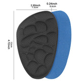 Maxbell 8Pcs Metatarsal Pads All Day Comfort Non Slip Reusable Ball of Foot Cushions Black