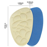 Maxbell 8Pcs Metatarsal Pads All Day Comfort Non Slip Reusable Ball of Foot Cushions Apricot