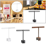 Maxbell Sign Holder Clamp Utility Merchandise Signs for Store Supermarket Exhibition Black
