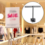 Maxbell Sign Holder Clamp Utility Merchandise Signs for Store Supermarket Exhibition Black