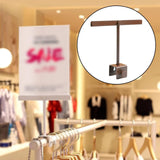 Maxbell Sign Holder Clamp Utility Merchandise Signs for Store Supermarket Exhibition Gold