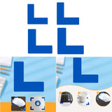 Maxbell Floor Marking Tape Easy to Use Location Marking Corner for Walls Desk Stairs 1cmx3cmx3cm
