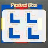 Maxbell Floor Marking Tape Easy to Use Location Marking Corner for Walls Desk Stairs 2cmx5cmx5cm
