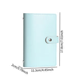 Maxbell Money Saving Book Large Capacity Organizer for Collectors Planning Budgeting Blue