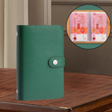 Maxbell Money Saving Book Large Capacity Organizer for Collectors Planning Budgeting Green