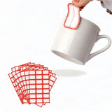 Maxbell 50Pcs Handwriting Writable 1050 Self Sticky Labels for Package Office School red