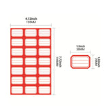 Maxbell 50Pcs Handwriting Writable 1050 Self Sticky Labels for Package Office School red
