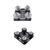Maxbell Slots Gantry Plate 3D Printer CNC Machine 2020 Gantry Rod Plate with Wheel black wheels