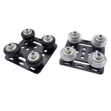 Maxbell Slots Gantry Plate 3D Printer CNC Machine 2020 Gantry Rod Plate with Wheel black wheels