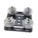 Maxbell Slots Gantry Plate 3D Printer CNC Machine 2020 Gantry Rod Plate with Wheel white wheels
