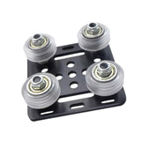 Maxbell Slots Gantry Plate 3D Printer CNC Machine 2020 Gantry Rod Plate with Wheel white wheels