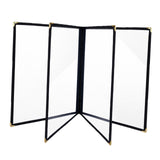 Maxbell Menus Cover Holder Elegant Clear Menus Holder for Banquet Birthday Party Bar Four