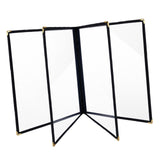Maxbell Menus Cover Holder Elegant Clear Menus Holder for Banquet Birthday Party Bar Four