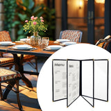 Maxbell Menus Cover Holder Elegant Clear Menus Holder for Banquet Birthday Party Bar Four