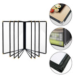 Maxbell Menus Cover Holder Elegant Clear Menus Holder for Banquet Birthday Party Bar Eight