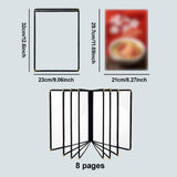Maxbell Menus Cover Holder Elegant Clear Menus Holder for Banquet Birthday Party Bar Eight