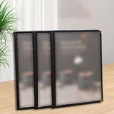 Maxbell Menus Cover Holder Elegant Clear Menus Holder for Banquet Birthday Party Bar Eight
