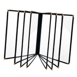 Maxbell Menus Cover Holder Elegant Clear Menus Holder for Banquet Birthday Party Bar Eight