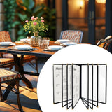 Maxbell Menus Cover Holder Elegant Clear Menus Holder for Banquet Birthday Party Bar Eight