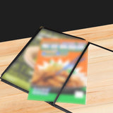 Maxbell Menus Cover Holder Elegant Clear Menus Holder for Banquet Birthday Party Bar Eight