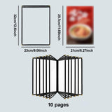 Maxbell Menus Cover Holder Elegant Clear Menus Holder for Banquet Birthday Party Bar Twelve
