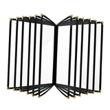 Maxbell Menus Cover Holder Elegant Clear Menus Holder for Banquet Birthday Party Bar Twelve