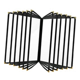 Maxbell Menus Cover Holder Elegant Clear Menus Holder for Banquet Birthday Party Bar Twelve