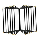 Maxbell Menus Cover Holder Elegant Clear Menus Holder for Banquet Birthday Party Bar Twelve