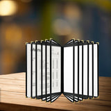 Maxbell Menus Cover Holder Elegant Clear Menus Holder for Banquet Birthday Party Bar Twelve