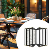 Maxbell Menus Cover Holder Elegant Clear Menus Holder for Banquet Birthday Party Bar Twelve