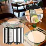Maxbell Menus Cover Holder Elegant Clear Menus Holder for Banquet Birthday Party Bar Twelve