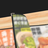 Maxbell Menus Cover Holder Elegant Clear Menus Holder for Banquet Birthday Party Bar Twelve