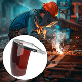 Maxbell Face Shield Mask Dustproof Universal Protector for Gardening Cutting Welding brown