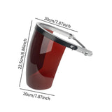 Maxbell Face Shield Mask Dustproof Universal Protector for Gardening Cutting Welding brown