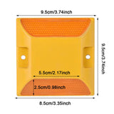 Maxbell Reflective Lane Marker Sturdy for Sidewalks Pedestrian Crossings Speed Bumps