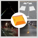 Maxbell Reflective Lane Marker Sturdy for Sidewalks Pedestrian Crossings Speed Bumps