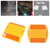 Maxbell Reflective Lane Marker Portable Pavement Marker for Freeways Highways Street 10cmx10cm