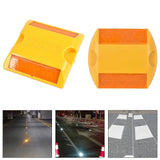 Maxbell Reflective Lane Marker Portable Pavement Marker for Freeways Highways Street 10cmx10cm