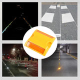 Maxbell Reflective Lane Marker Portable Pavement Marker for Freeways Highways Street 10cmx10cm