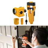 Maxbell Door Lock Installation Set Mortise Jig Mortising Machine with Guide Template yellow