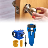 Maxbell Door Lock Installation Set Mortise Jig Mortising Machine with Guide Template blue