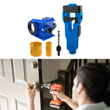 Maxbell Door Lock Installation Set Mortise Jig Mortising Machine with Guide Template blue