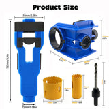 Maxbell Door Lock Installation Set Mortise Jig Mortising Machine with Guide Template blue