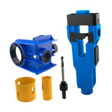 Maxbell Door Lock Installation Set Mortise Jig Mortising Machine with Guide Template blue