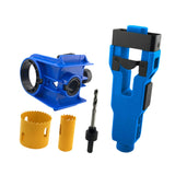 Maxbell Door Lock Installation Set Mortise Jig Mortising Machine with Guide Template blue